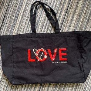 Victoria Secrets Black sequins tote